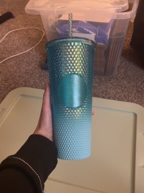 Starbucks Teal Ombre Studded Cold Cup